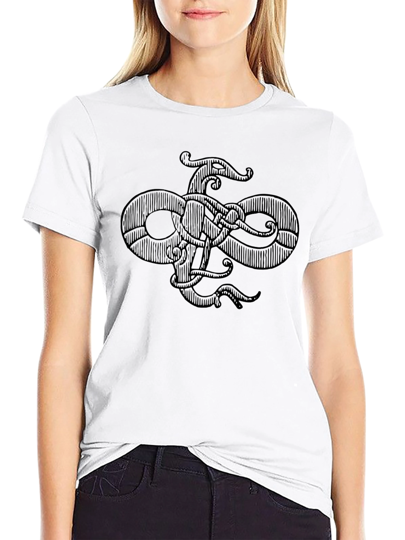 Mystic Kraken Graphic Tee - Mens Black T-Shirt