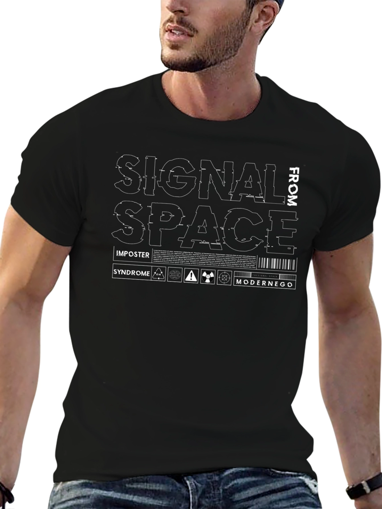 Signal From Space T-Shirt - Unique Graphic Tee