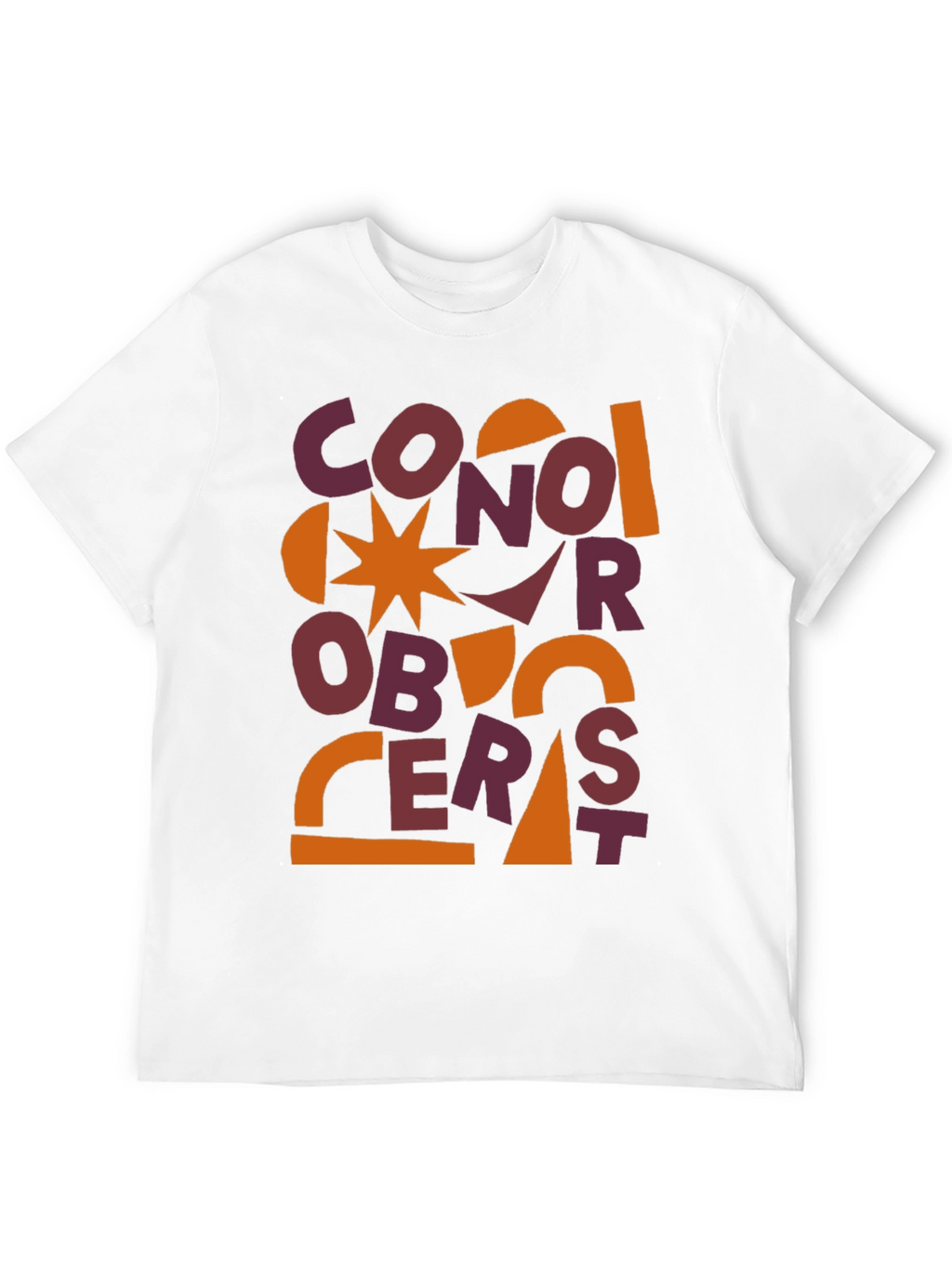 Abstract Graphic Print Mens T-Shirt