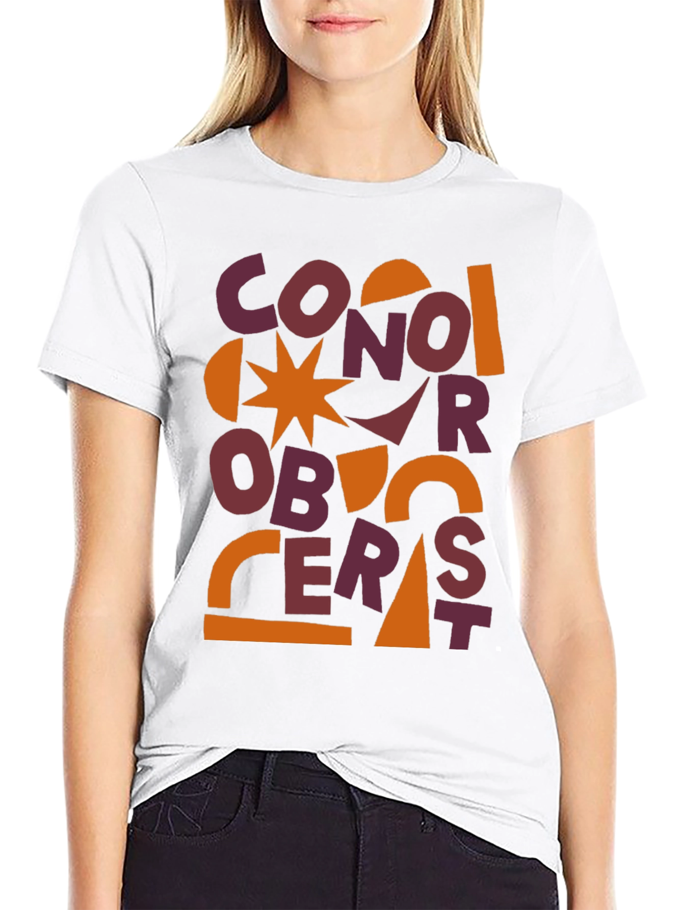 Abstract Graphic Print Mens T-Shirt