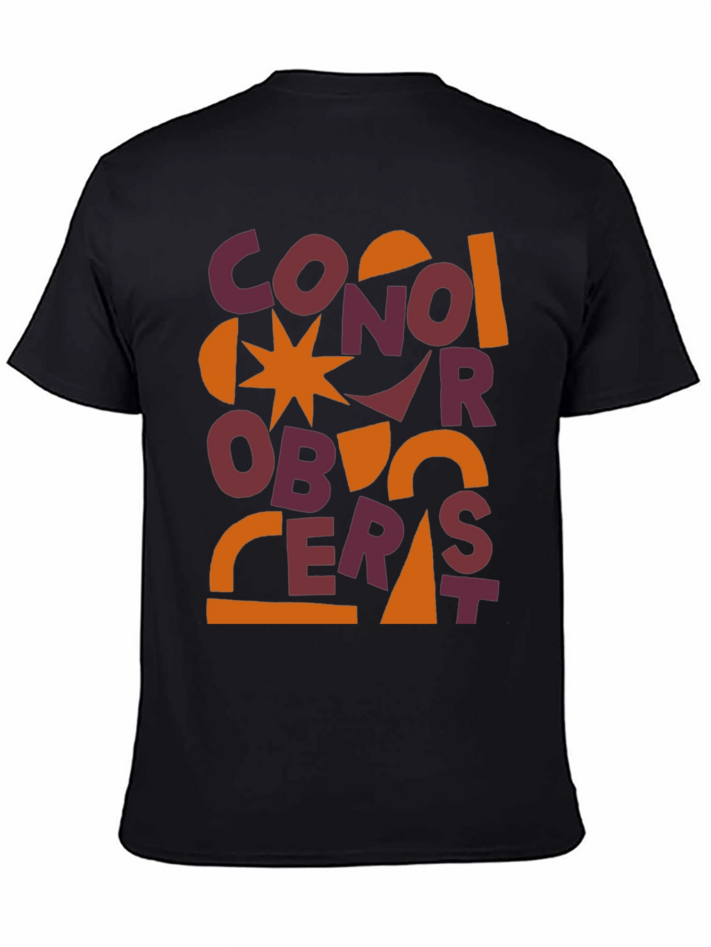 Abstract Graphic Print Mens T-Shirt