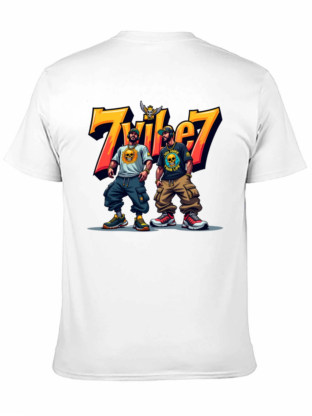 Tribe 7 Graphic Tee - Mens Black T-Shirt