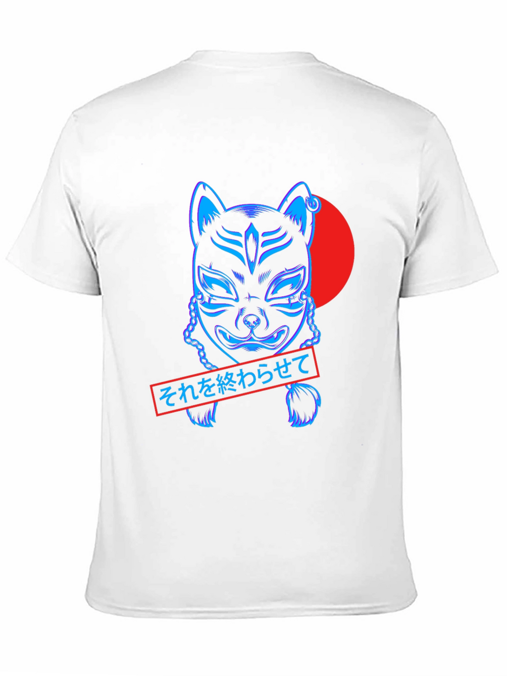 Neon Fox Mask Graphic Tee - Urban Streetwear