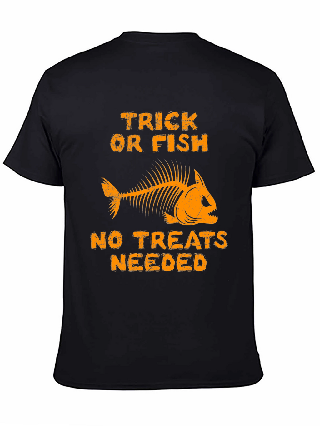 Trick Or Fish T-Shirt Halloween Skeleton Fishing Tee