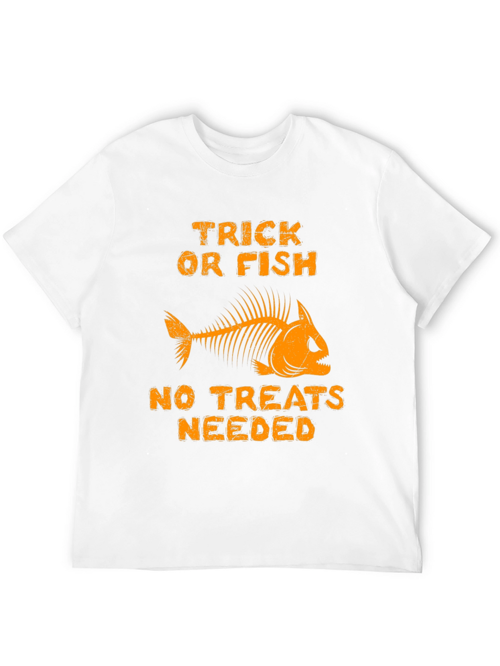 Trick Or Fish T-Shirt Halloween Skeleton Fishing Tee