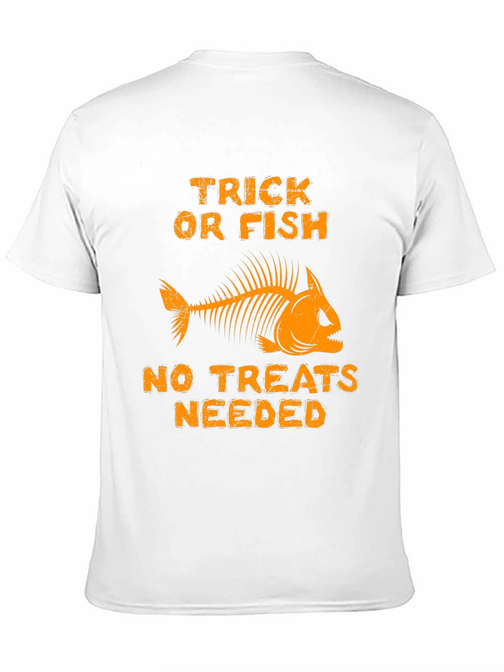 Trick Or Fish T-Shirt Halloween Skeleton Fishing Tee