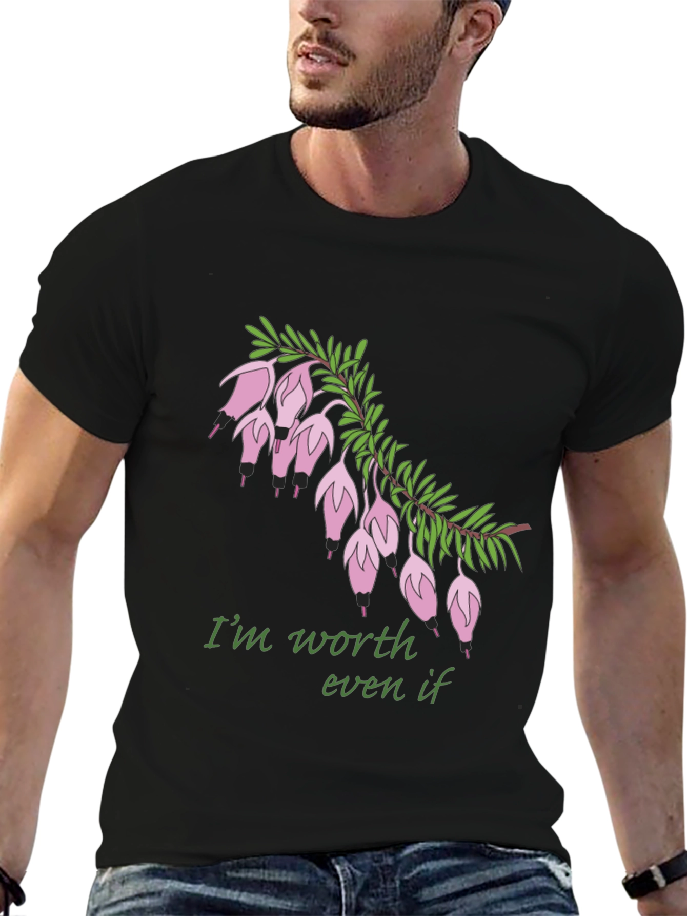 Worth It Flower Graphic T-Shirt