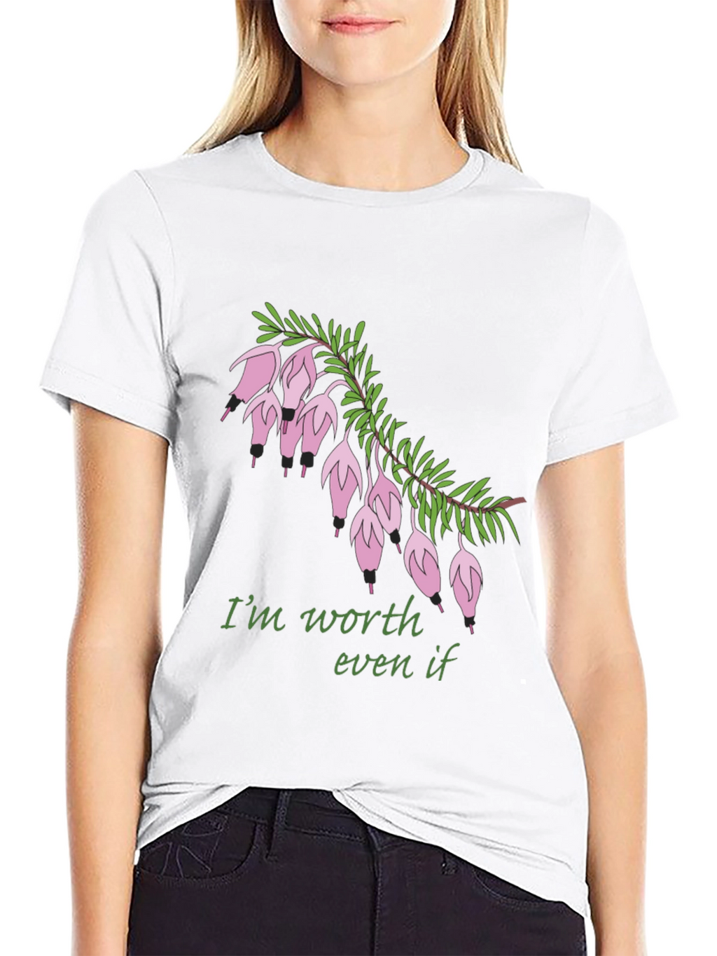 Worth It Flower Graphic T-Shirt