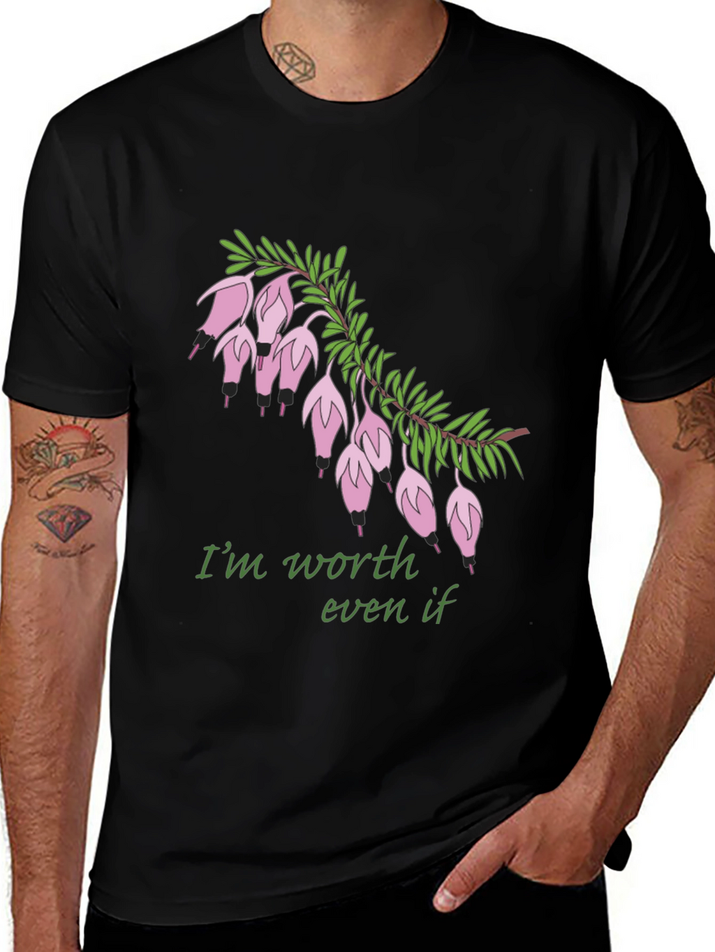 Worth It Flower Graphic T-Shirt