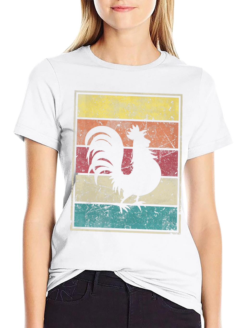 Retro Rooster Graphic Tee