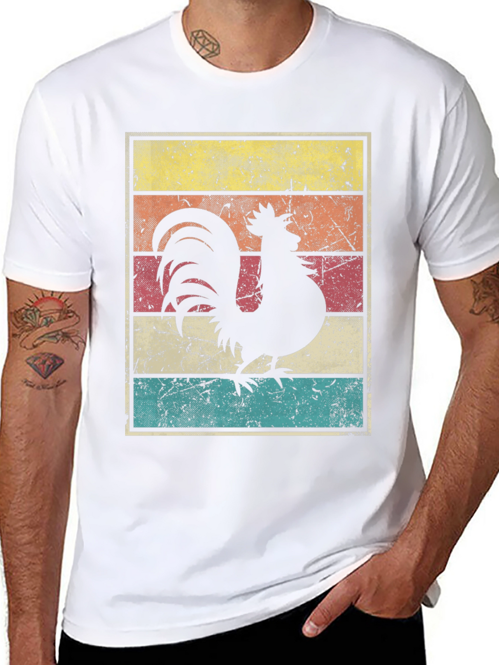 Retro Rooster Graphic Tee