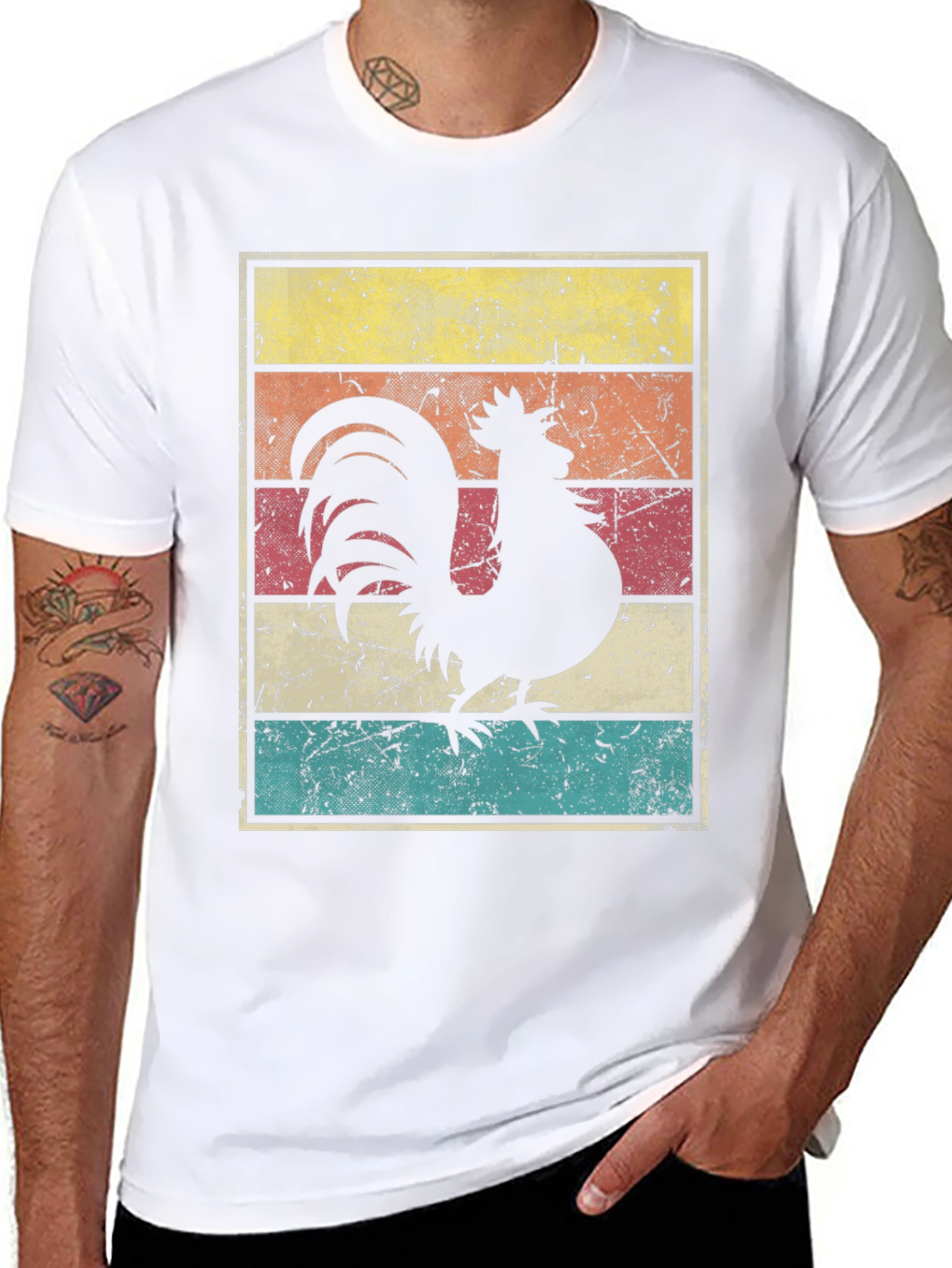 Retro Rooster Graphic Tee