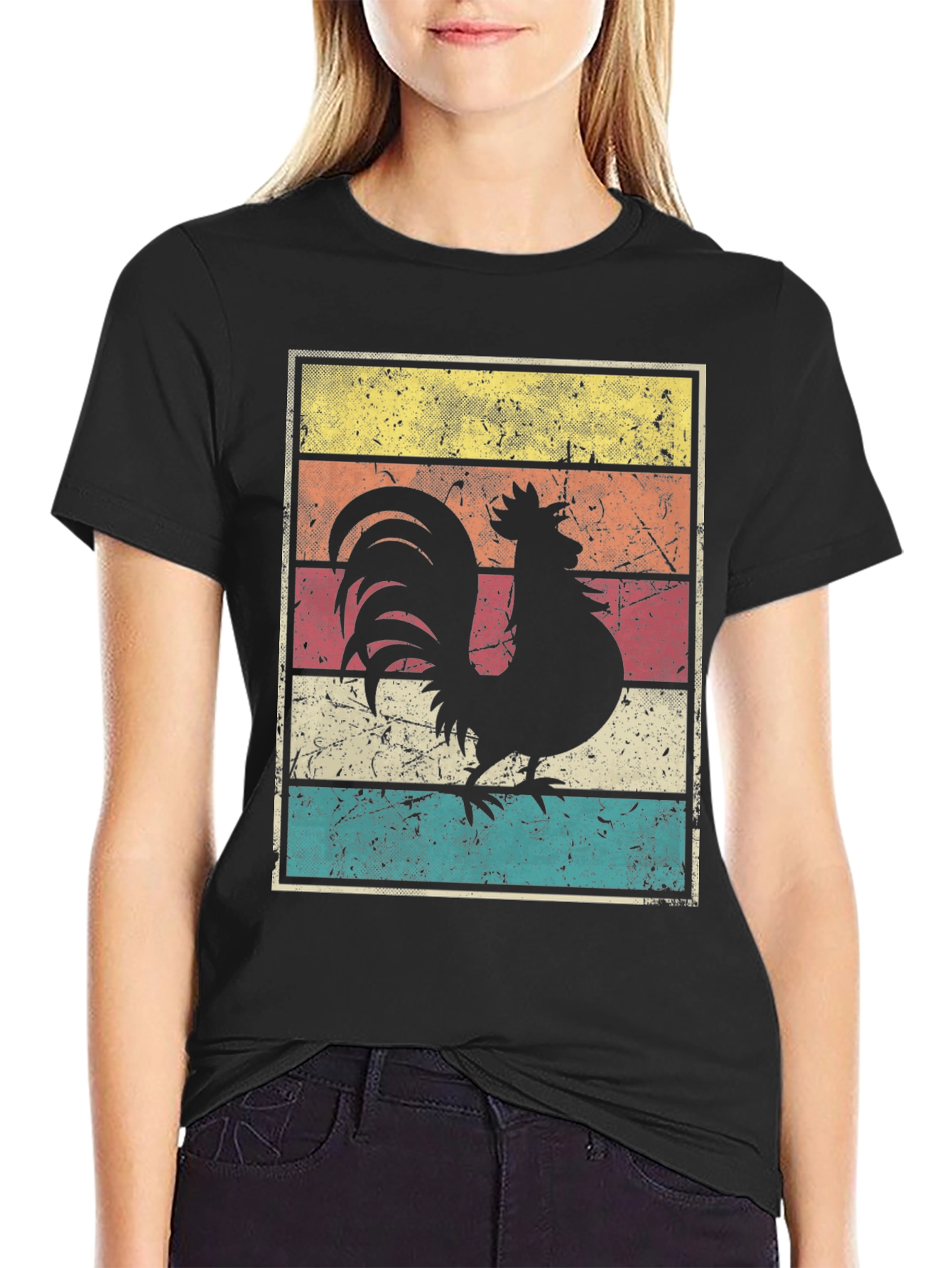 Retro Rooster Graphic Tee