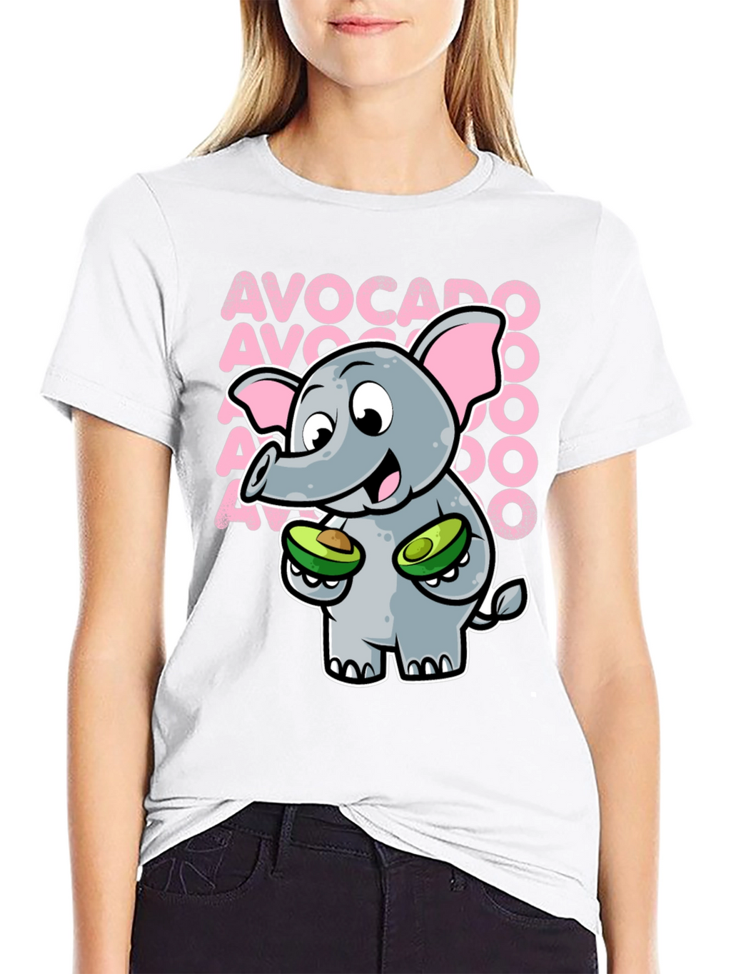 Avocado Elephant Graphic Tee