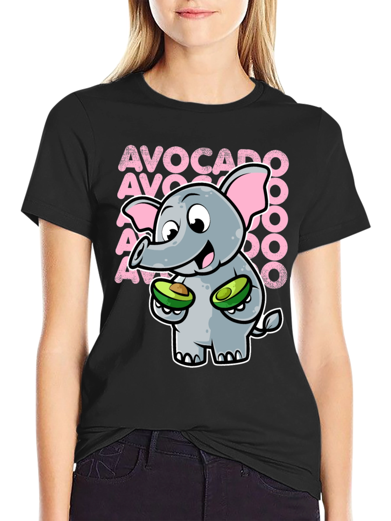 Avocado Elephant Graphic Tee