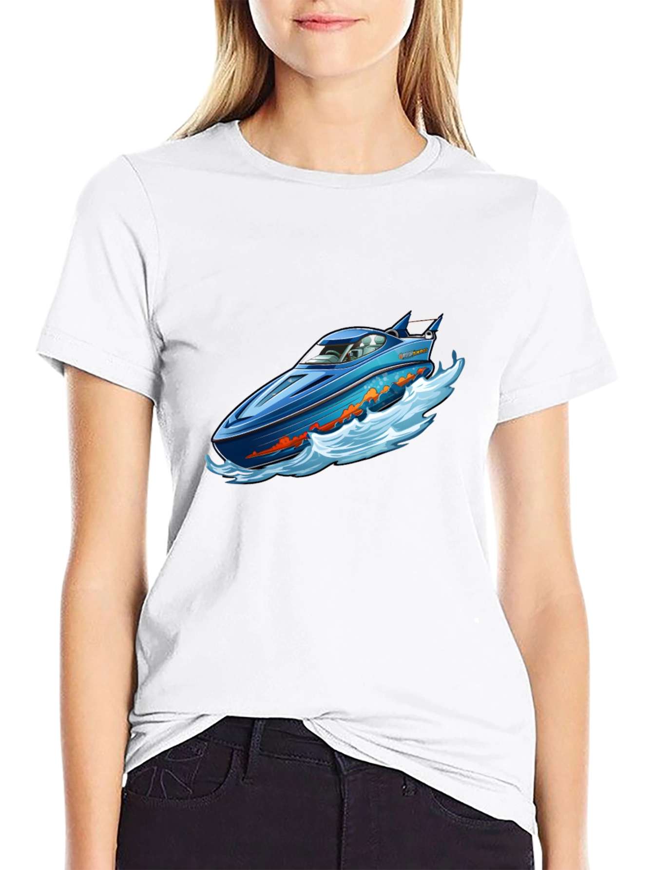Blue Speedboat T-Shirt
