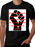 Motivational Black Fist Graphic T-Shirt