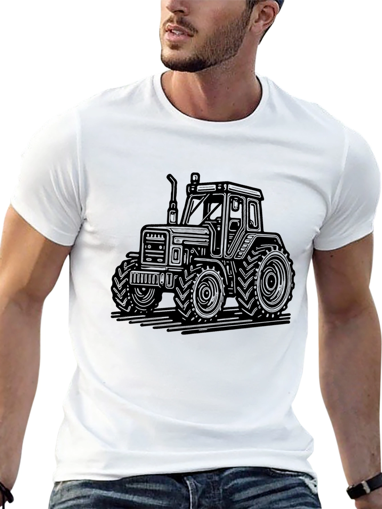 Black Tractor Graphic Tee - Farm Life Apparel