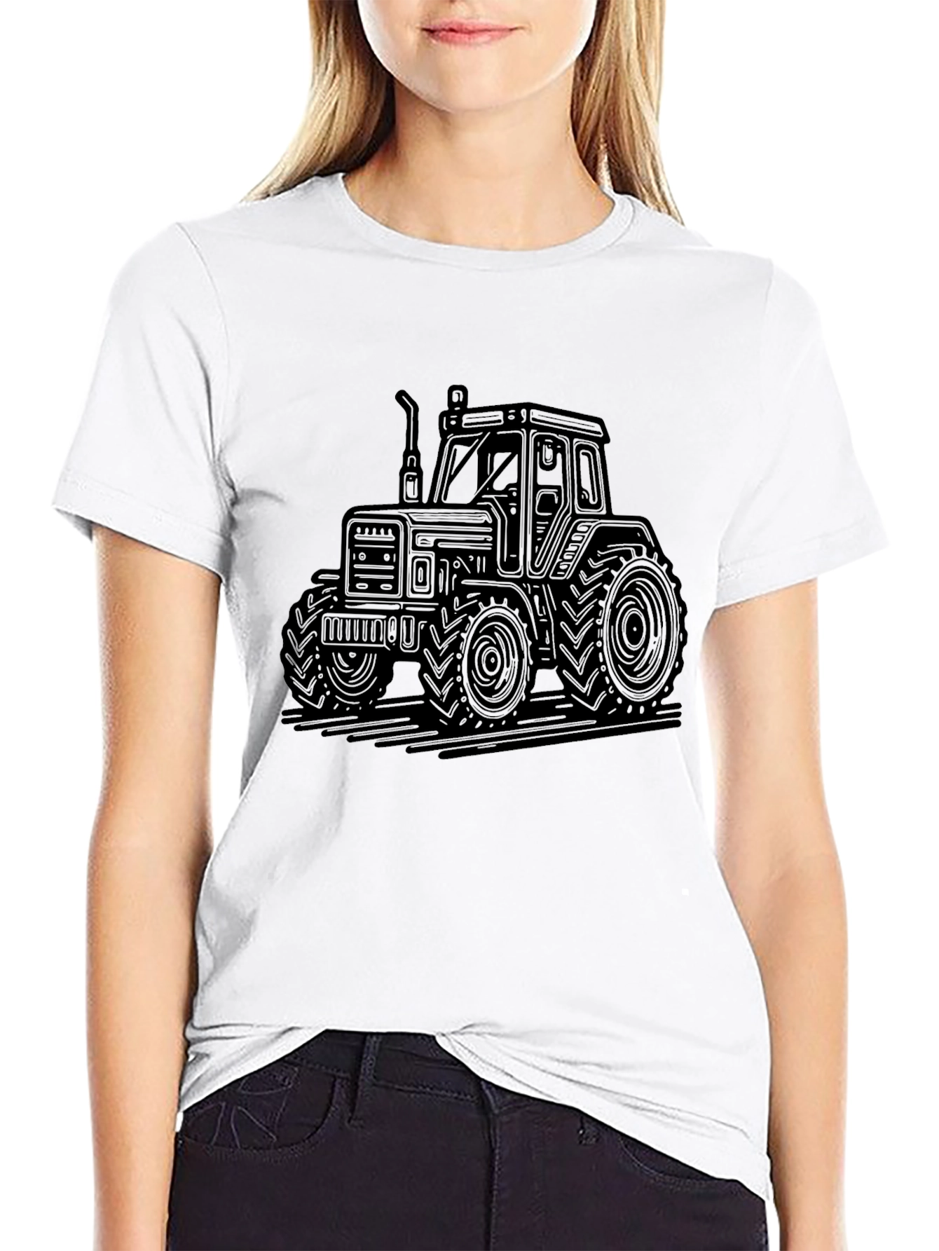 Black Tractor Graphic Tee - Farm Life Apparel