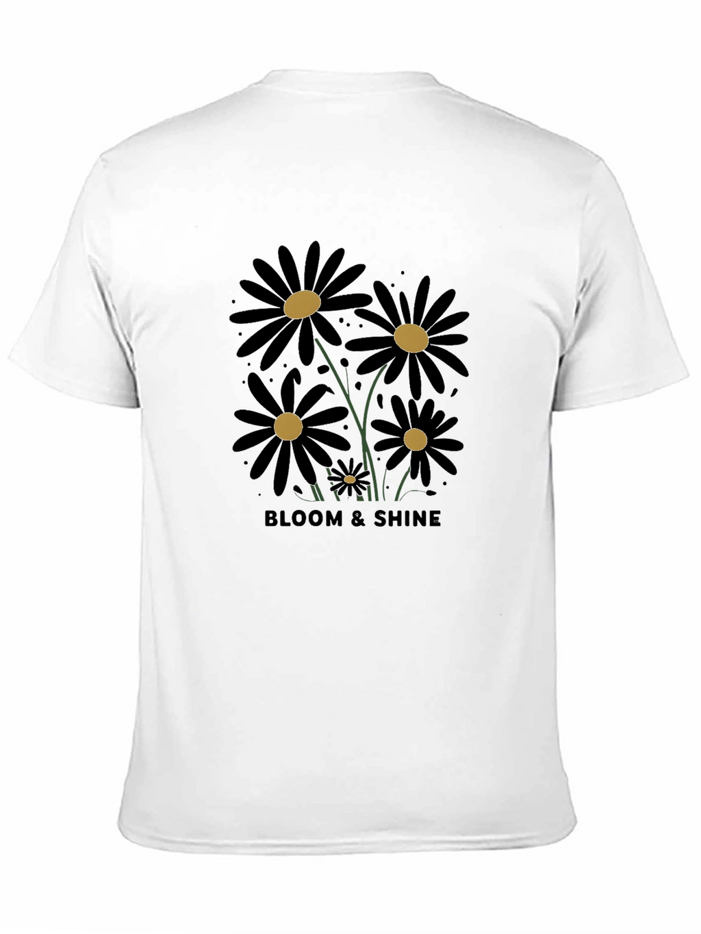 Bloom & Shine Black Daisy Graphic Tee