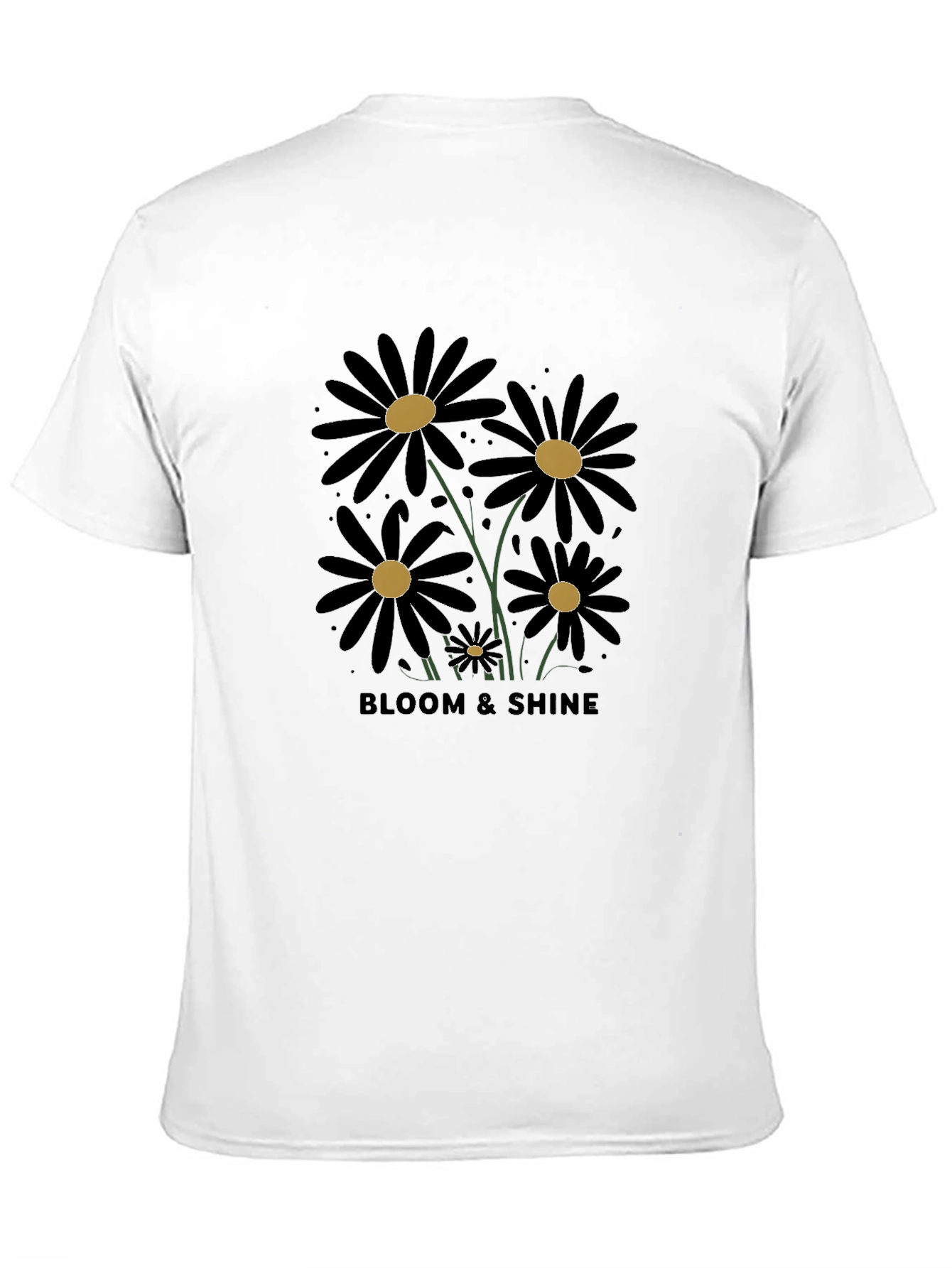 Bloom & Shine Black Daisy Graphic Tee