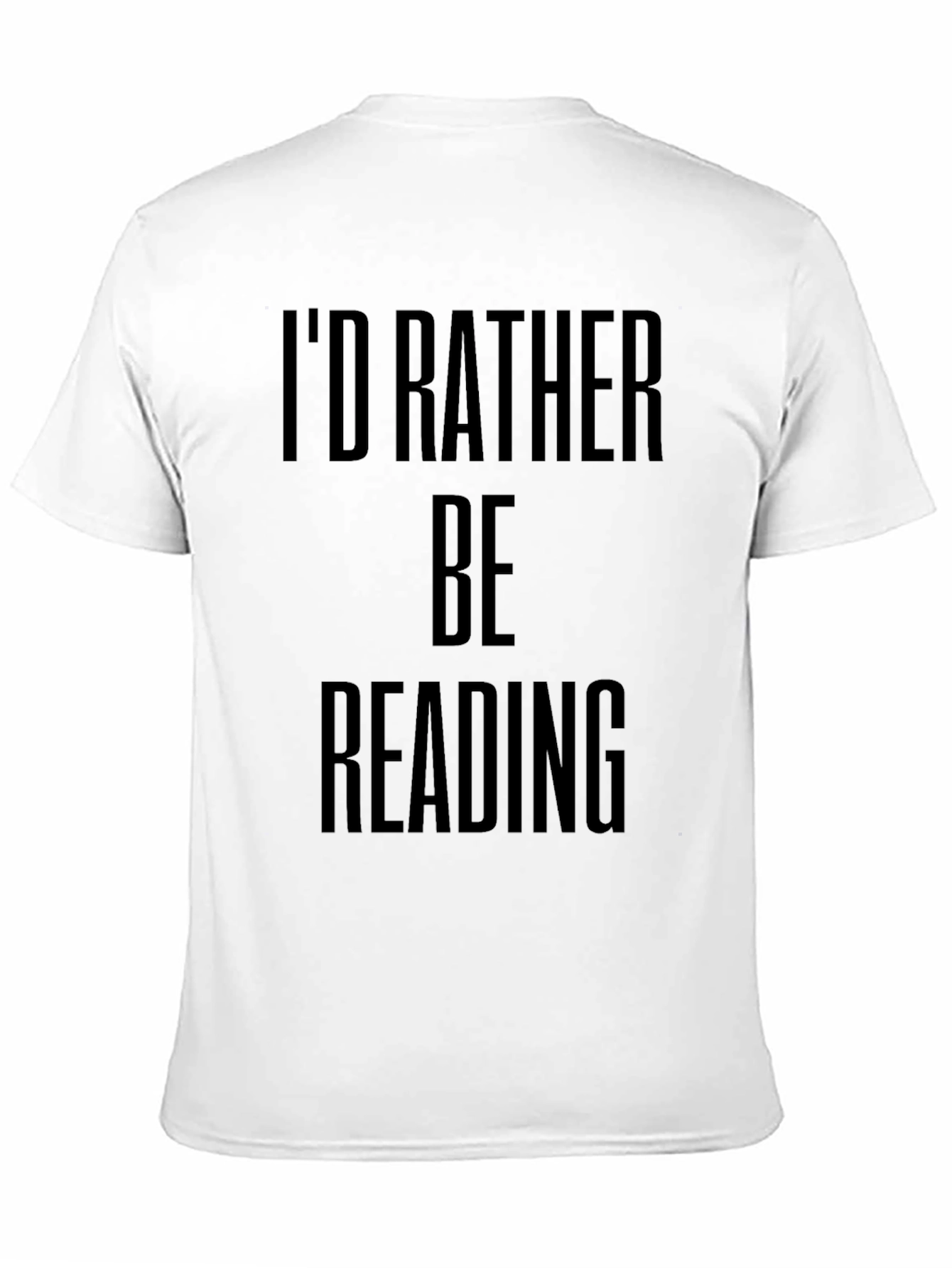 Id Rather Be Reading Black Graphic Tee