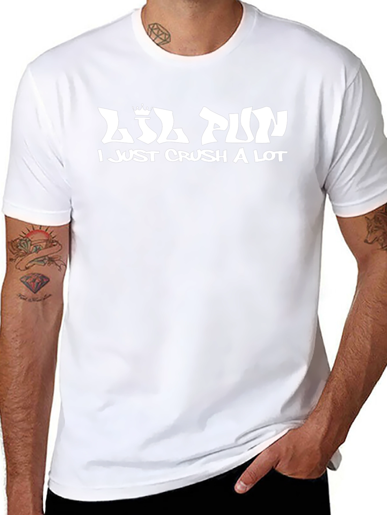 Lil Pun I Just Crush A Lot Black T-Shirt