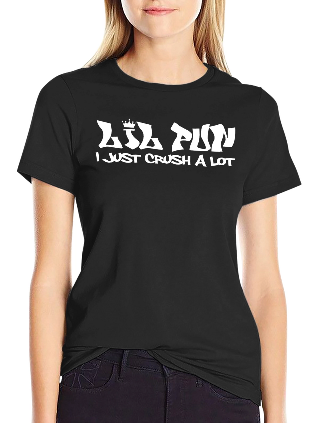 Lil Pun I Just Crush A Lot Black T-Shirt