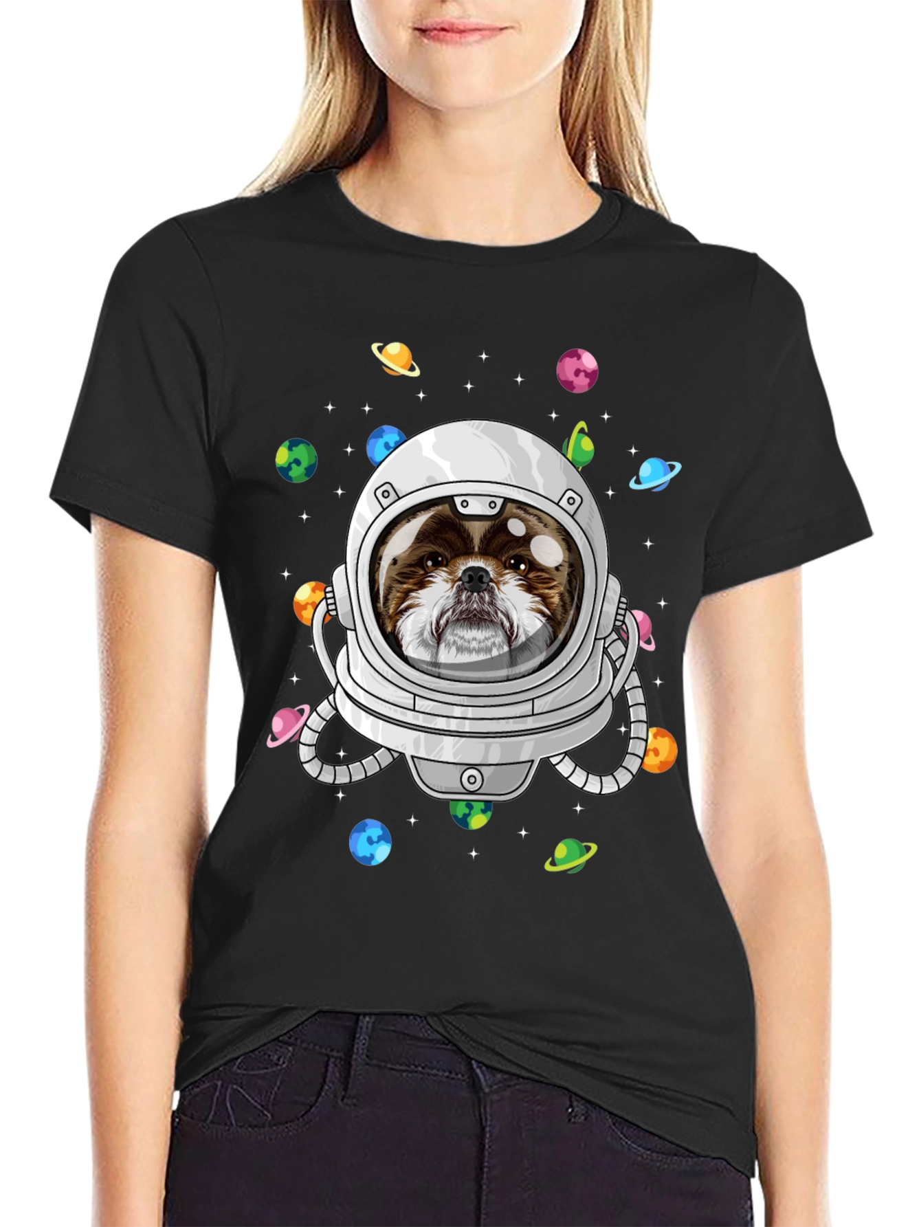Dog Astronaut T-Shirt - Space Pet Design