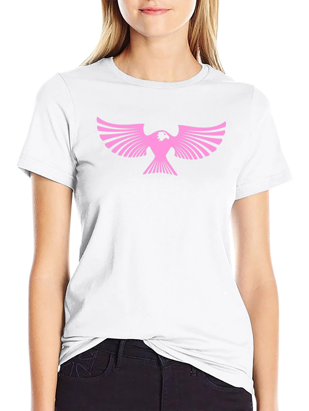 Pink Phoenix Black Tee