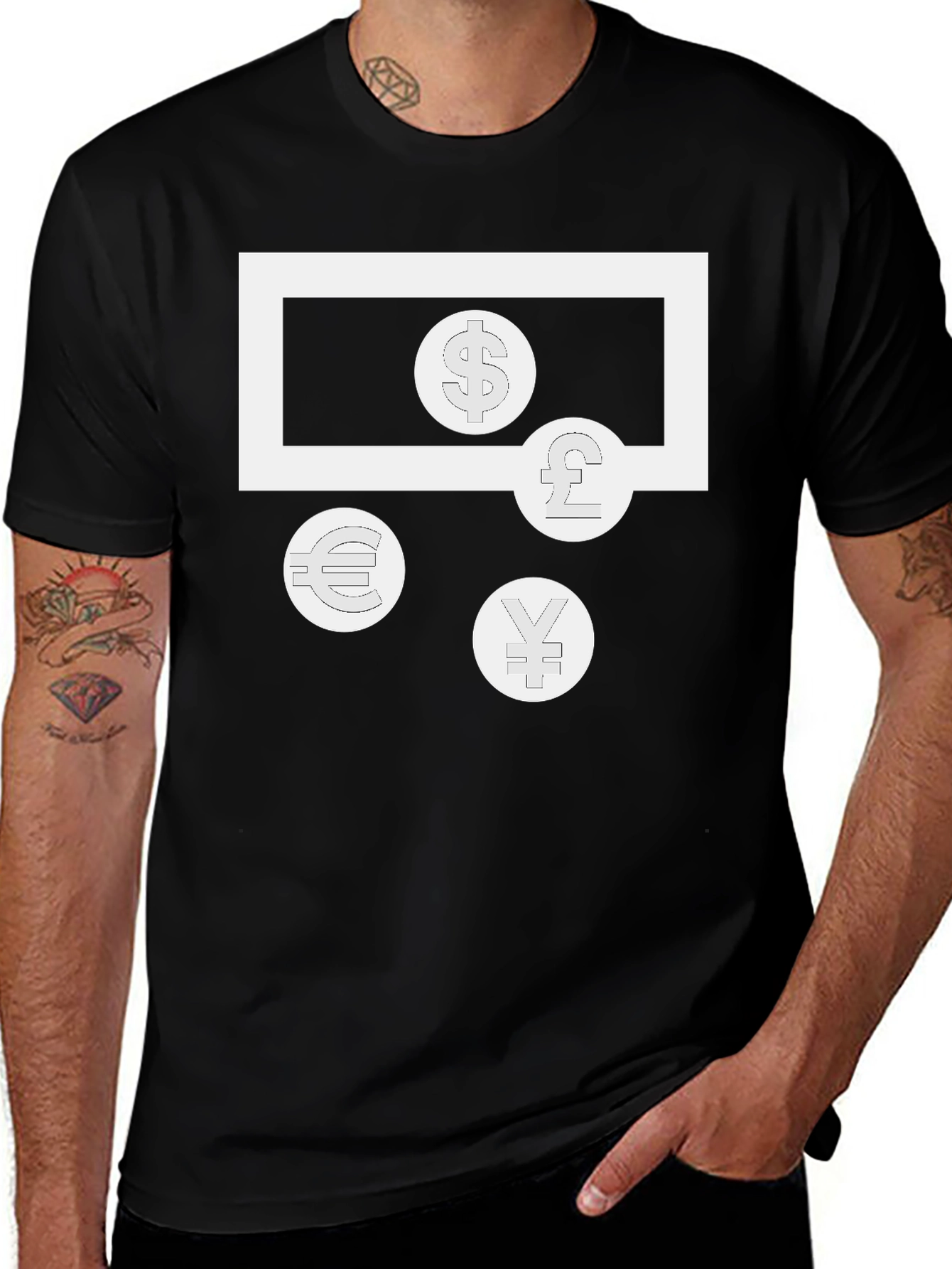 Currency Graphic Tee - Money T-Shirt