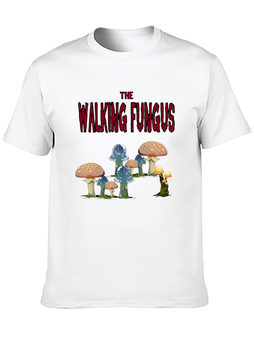 Walking Fungus Graphic Tee - Dark Humor T-Shirt