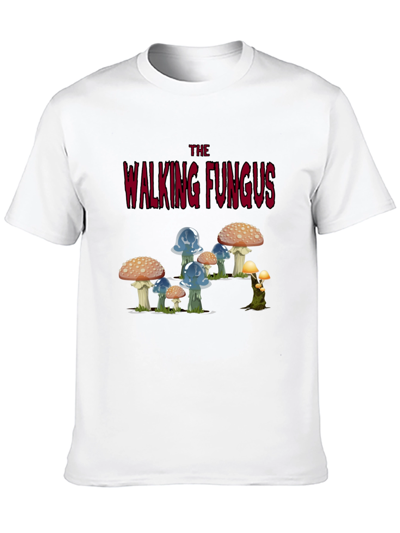Walking Fungus Graphic Tee - Dark Humor T-Shirt