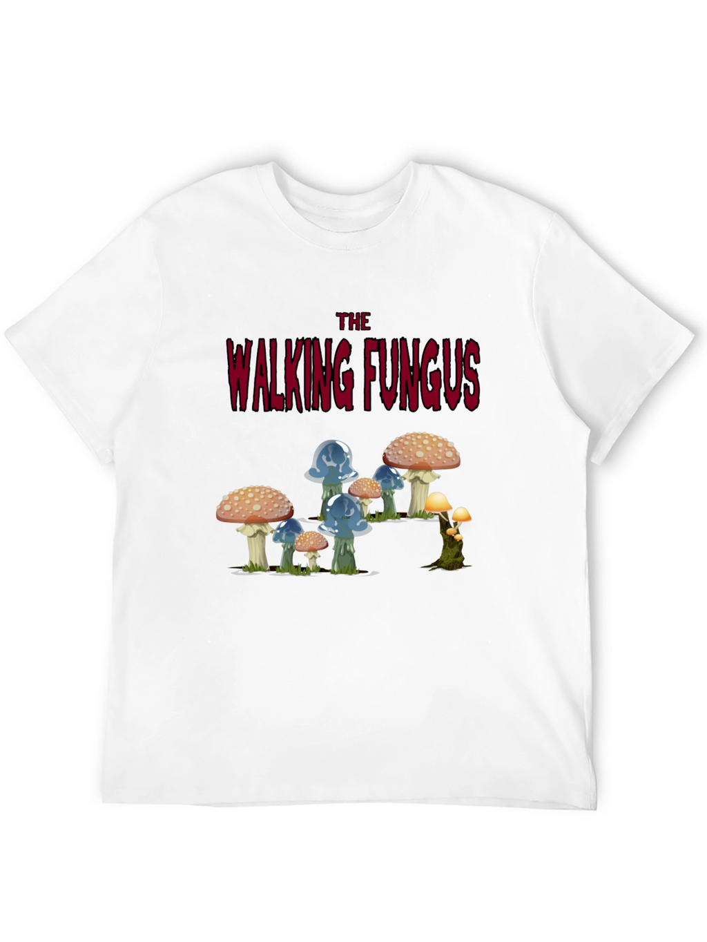 Walking Fungus Graphic Tee - Dark Humor T-Shirt