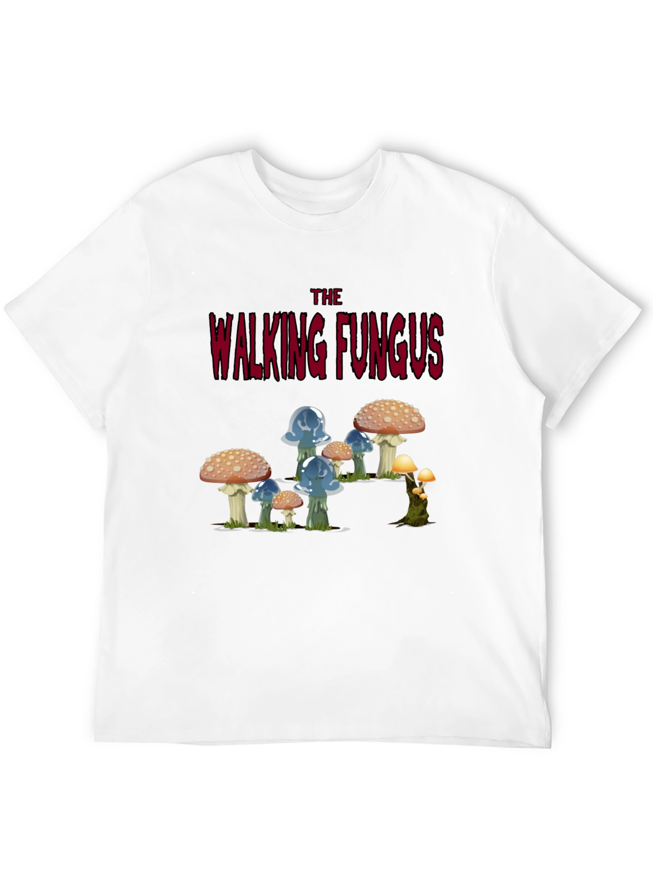 Walking Fungus Graphic Tee - Dark Humor T-Shirt