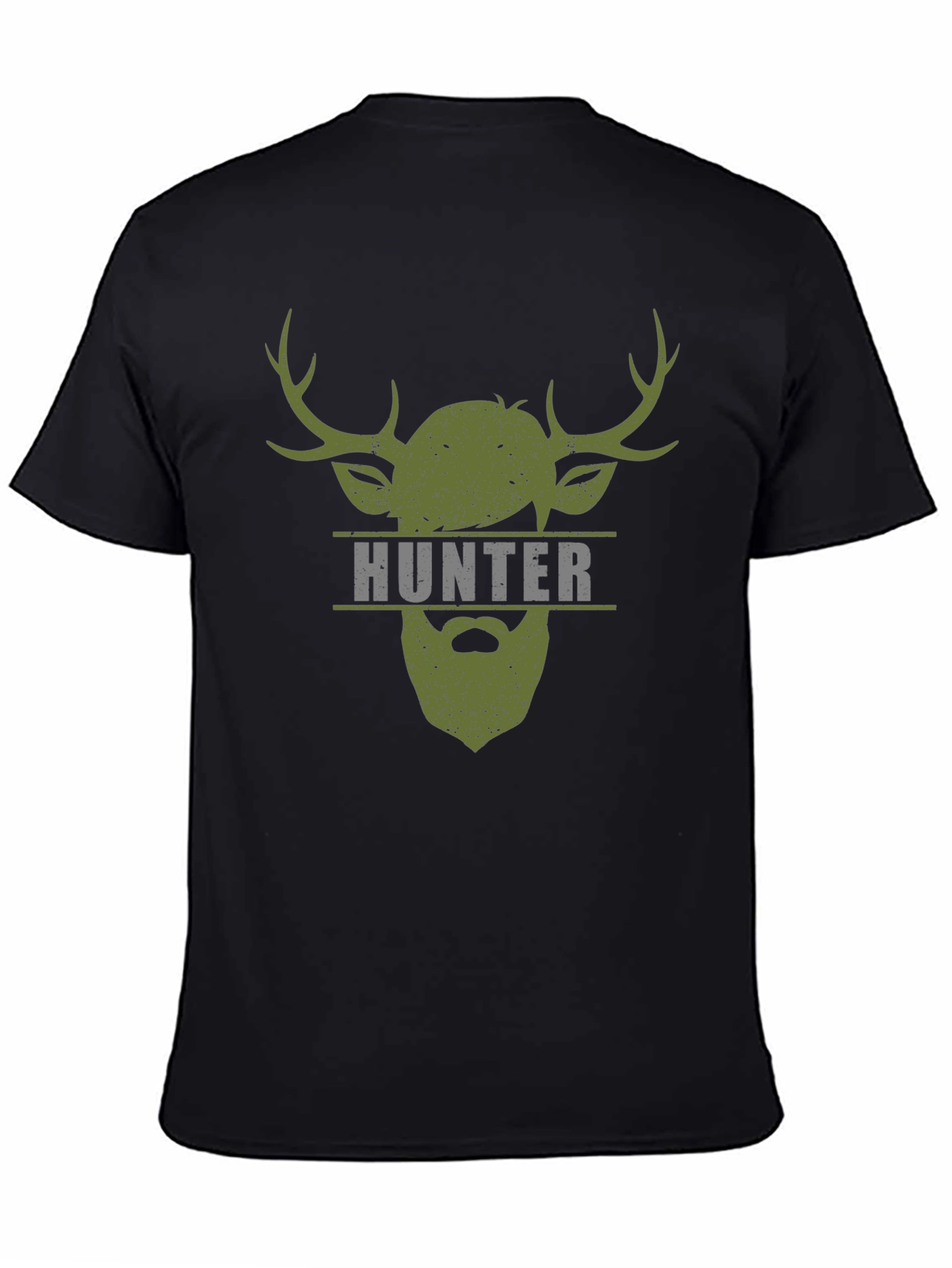 Hunter Stag Graphic Tee - Mens Black T-Shirt