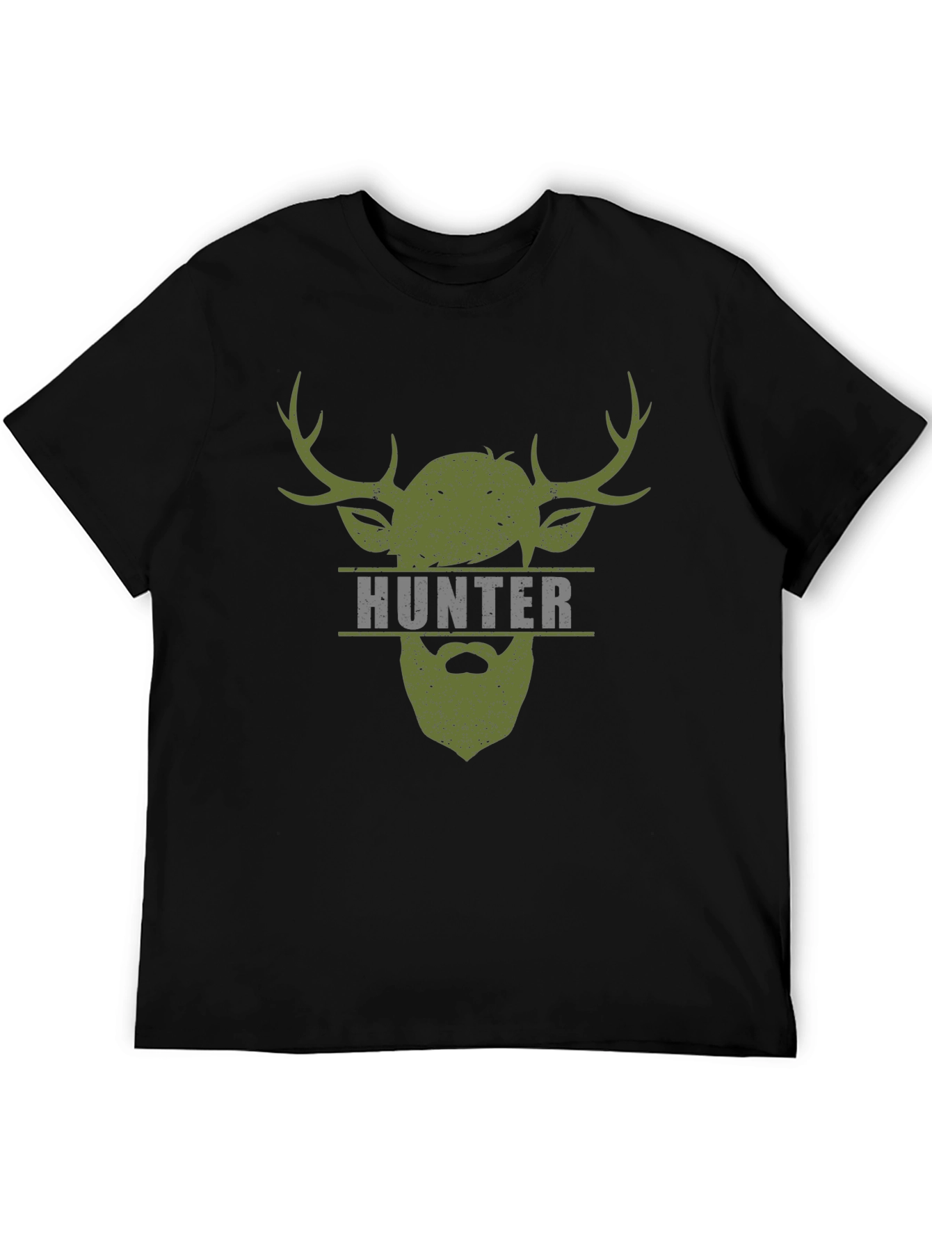 Hunter Stag Graphic Tee - Mens Black T-Shirt