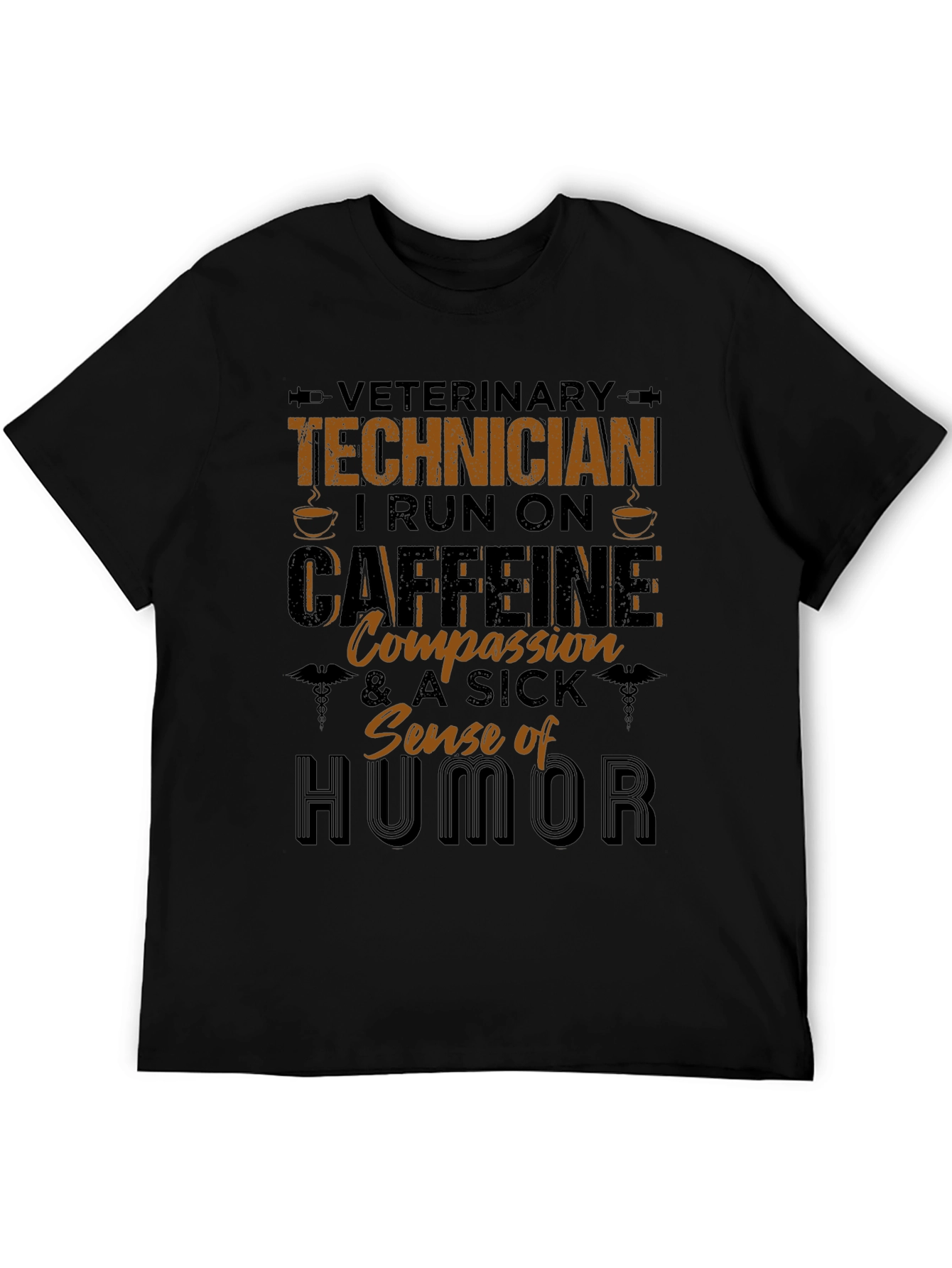 Veterinary Technician Caffeine & Humor T-Shirt