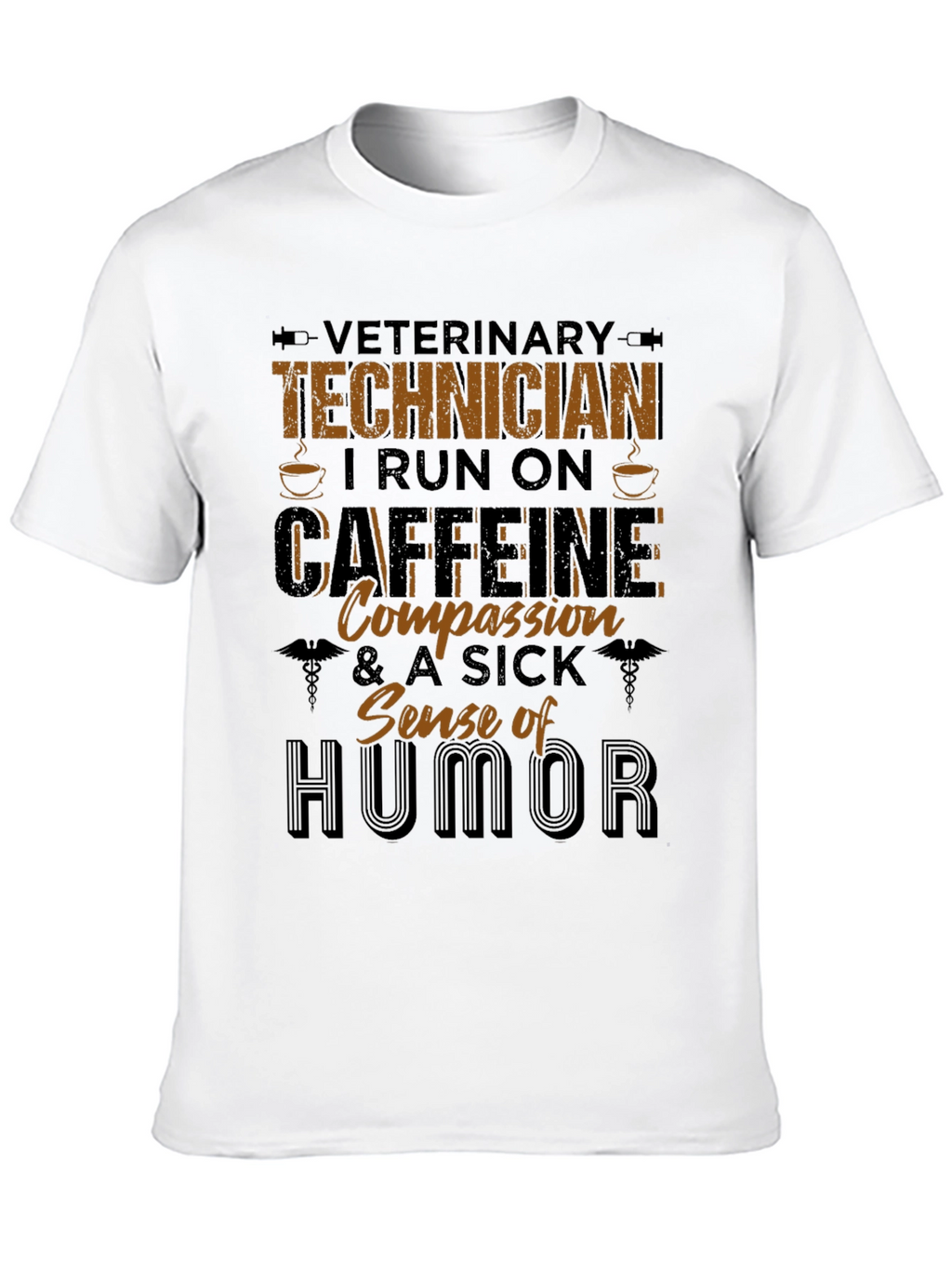 Veterinary Technician Caffeine & Humor T-Shirt