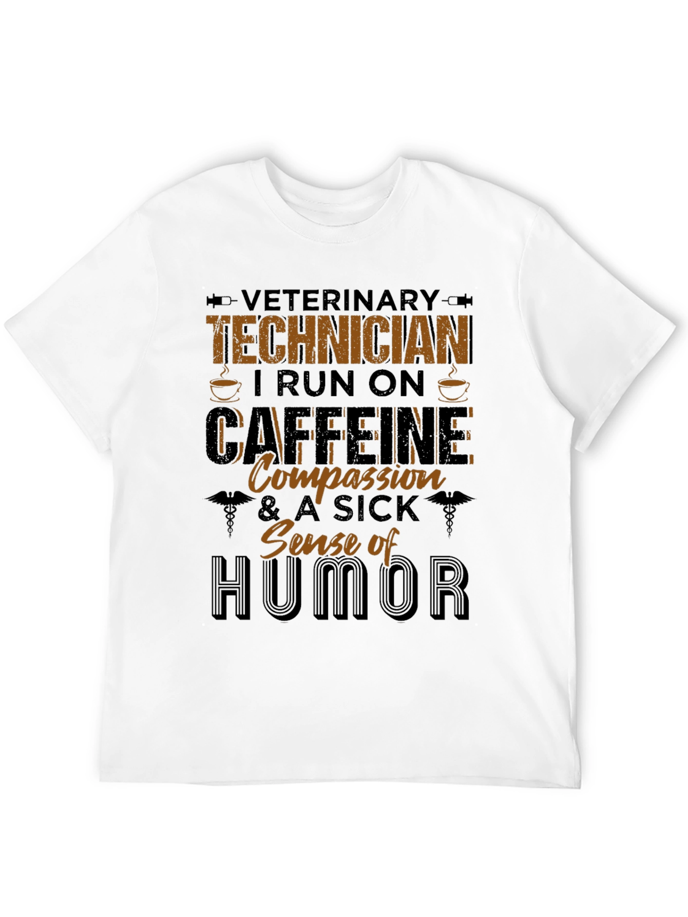 Veterinary Technician Caffeine & Humor T-Shirt