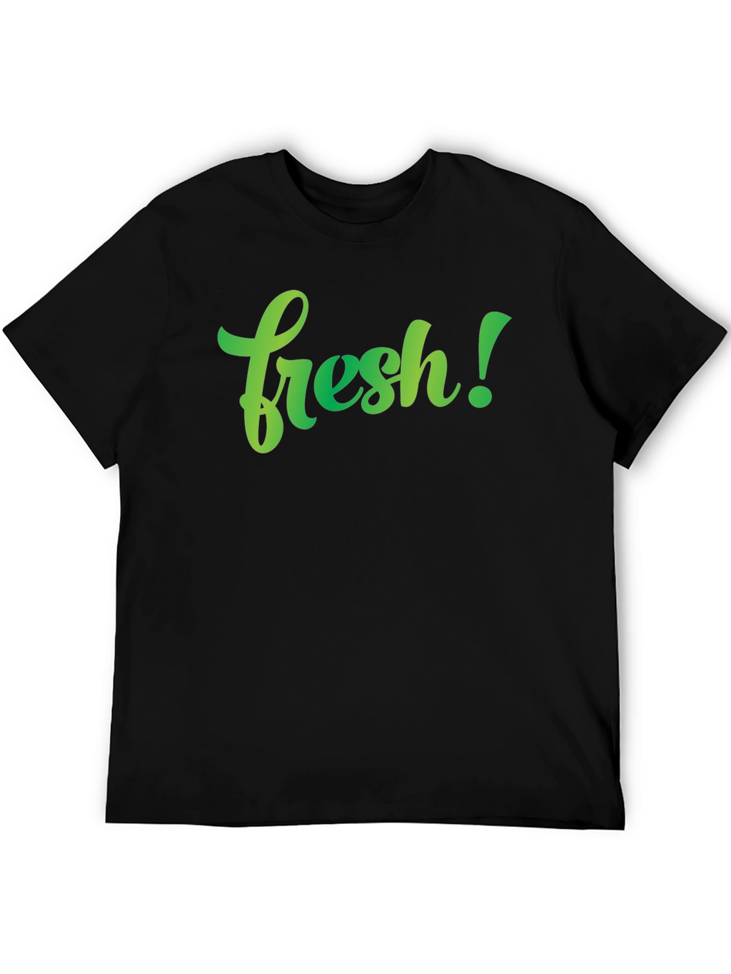 Fresh Graphic Tee - Stylish Mens Black T-Shirt