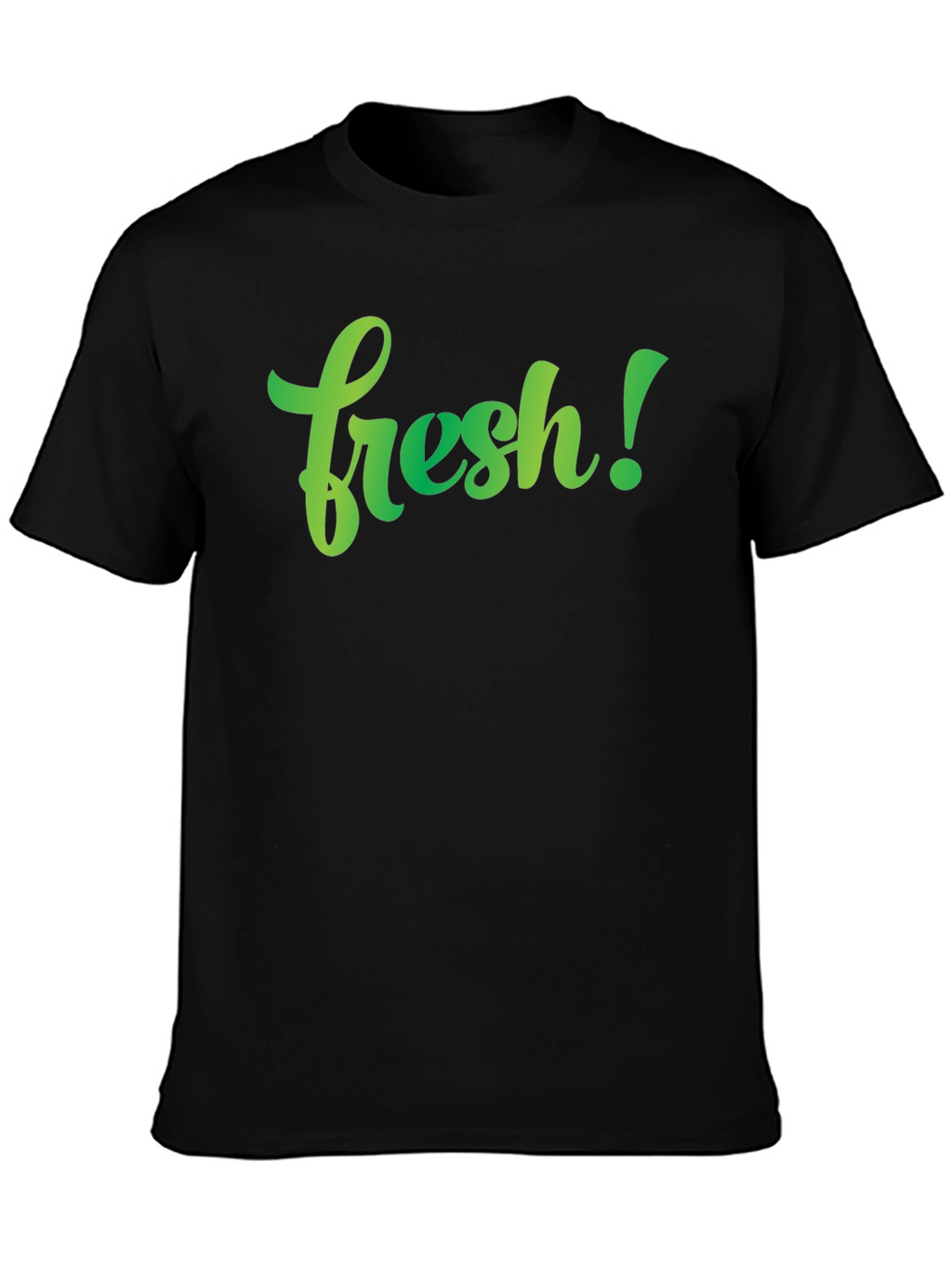 Fresh Graphic Tee - Stylish Mens Black T-Shirt