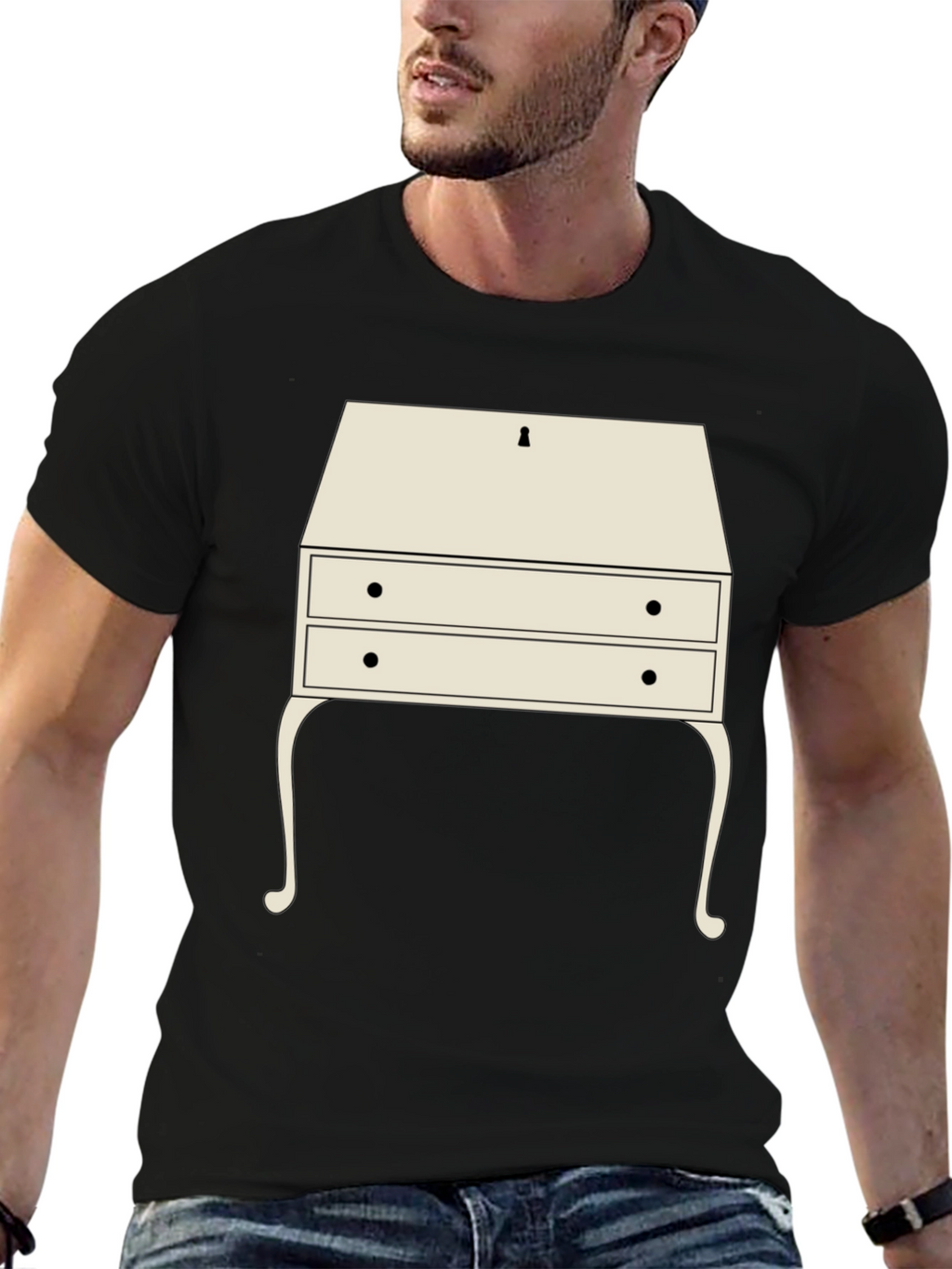 Retro Desk Graphic Tee - Stylish & Unique