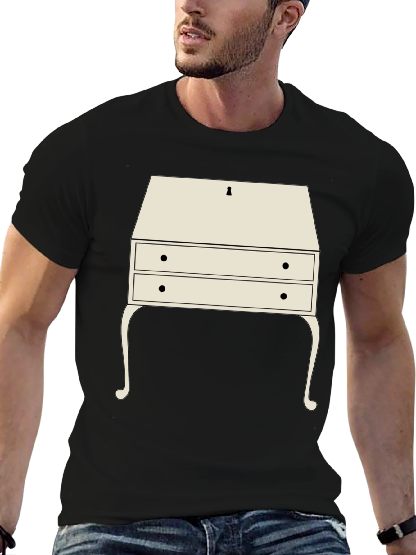 Retro Desk Graphic Tee - Stylish & Unique