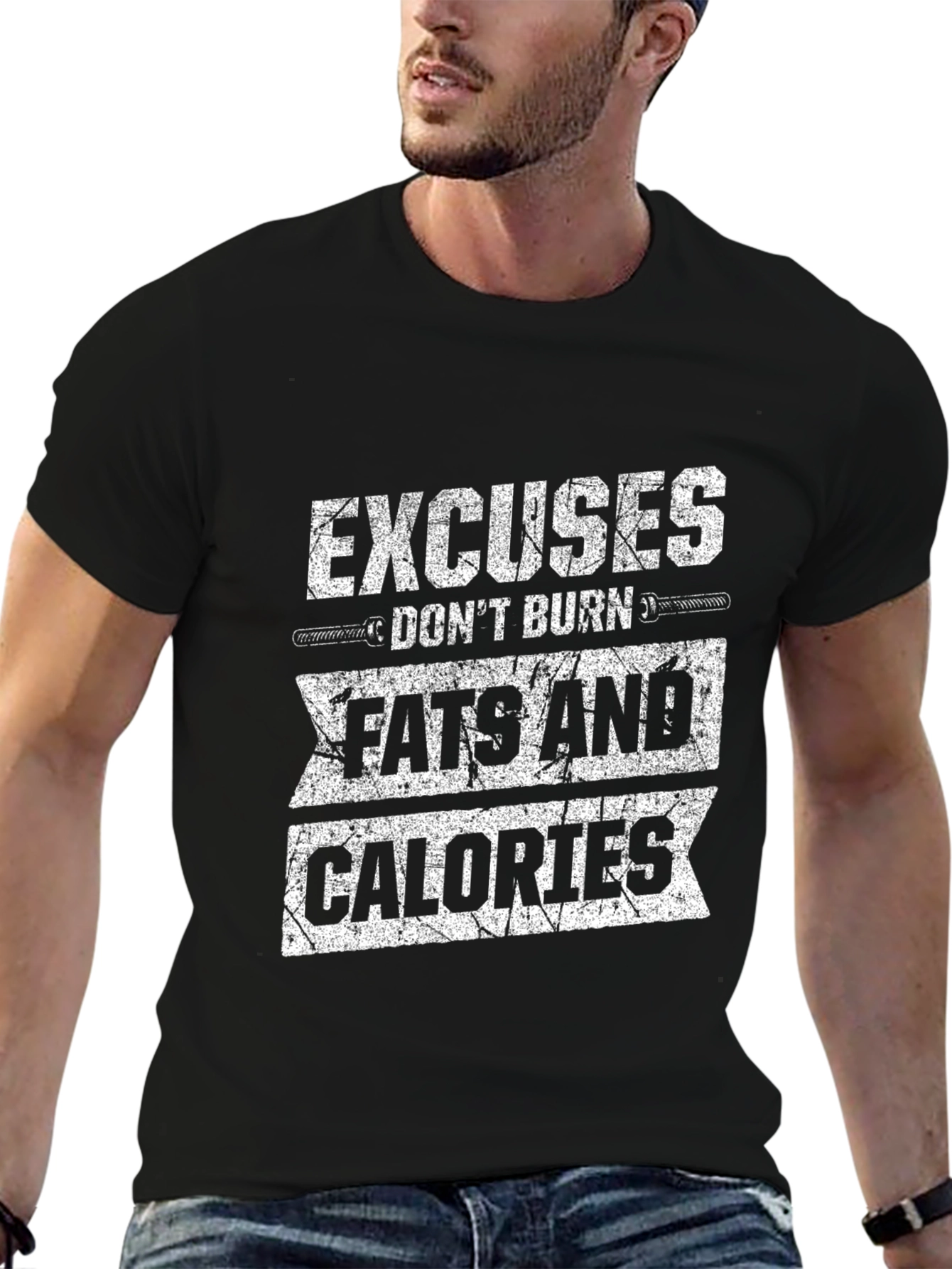 Workout Motivation T-Shirt: Excuses Dont Burn Calories
