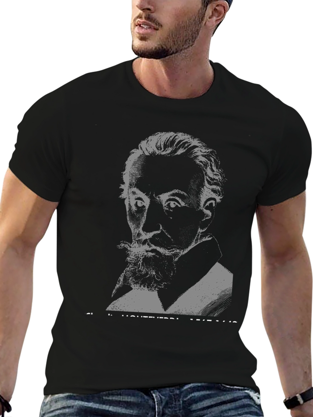 Monteverdi Portrait Black T-Shirt