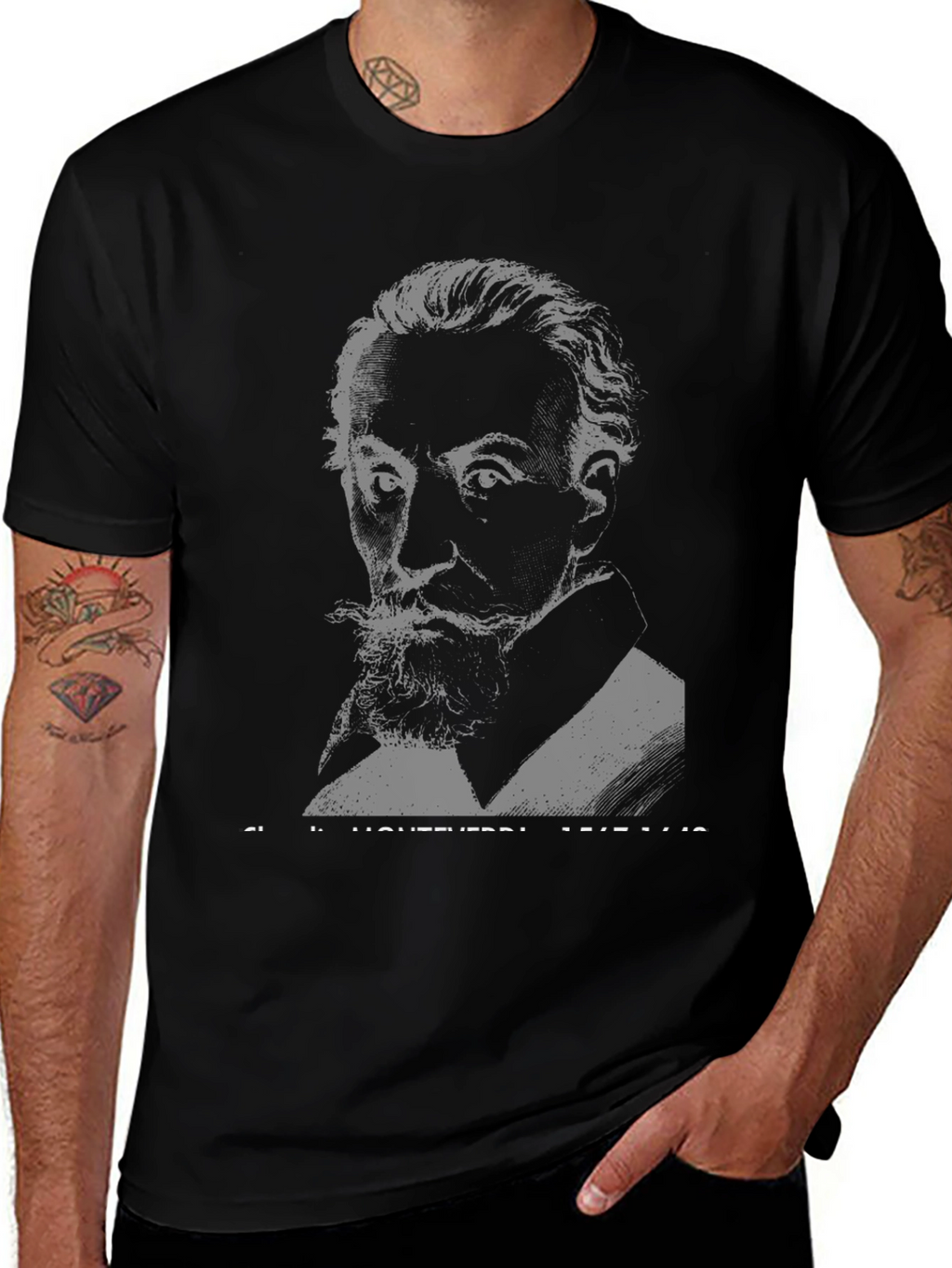 Monteverdi Portrait Black T-Shirt