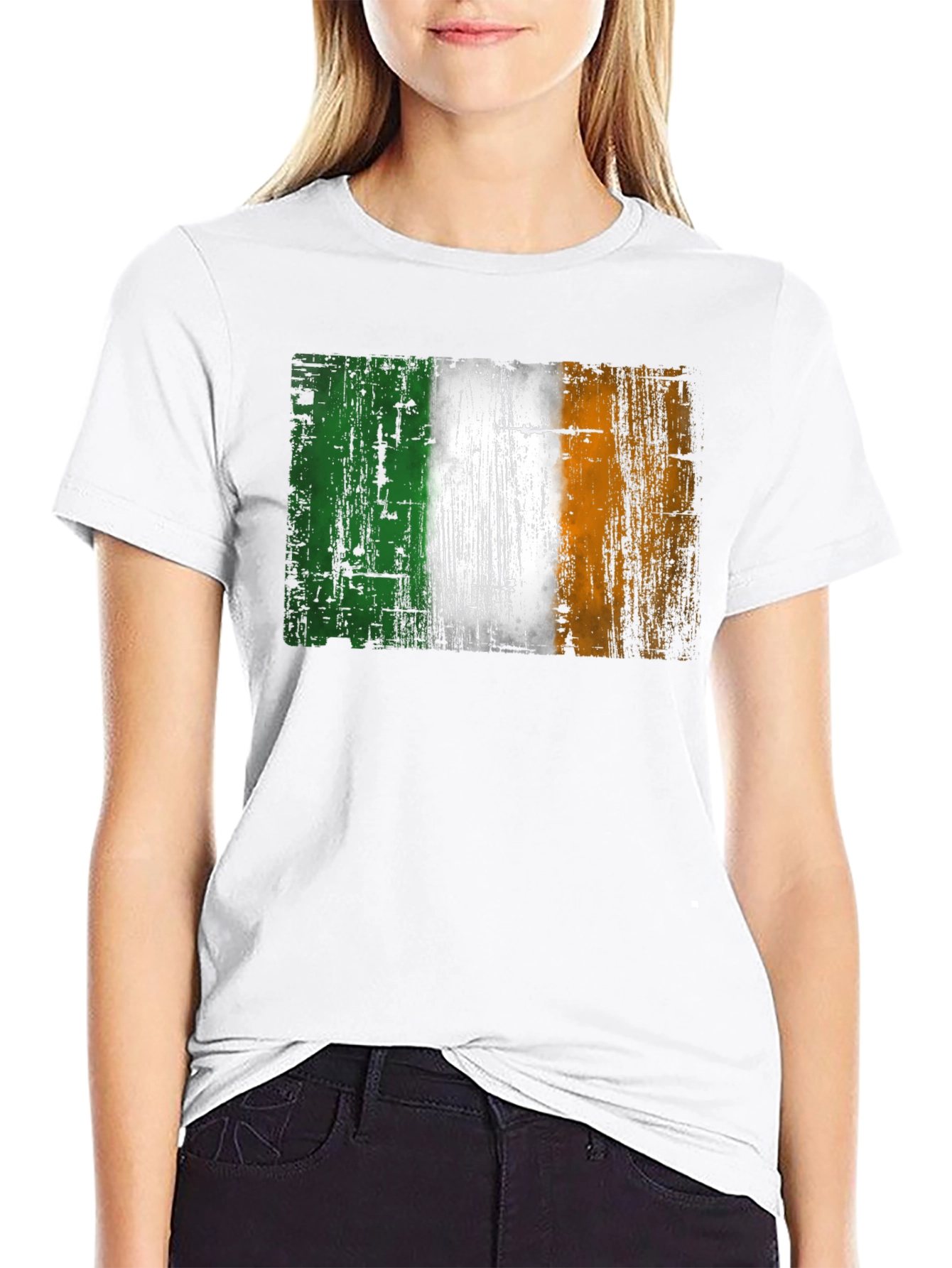 Irish Flag Grunge T-Shirt - Ireland Pride Tee