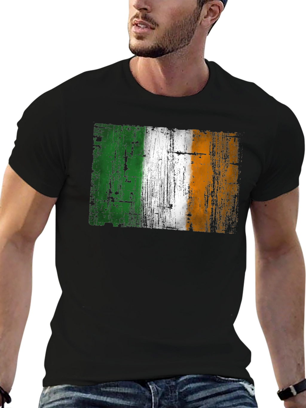 Irish Flag Grunge T-Shirt - Ireland Pride Tee