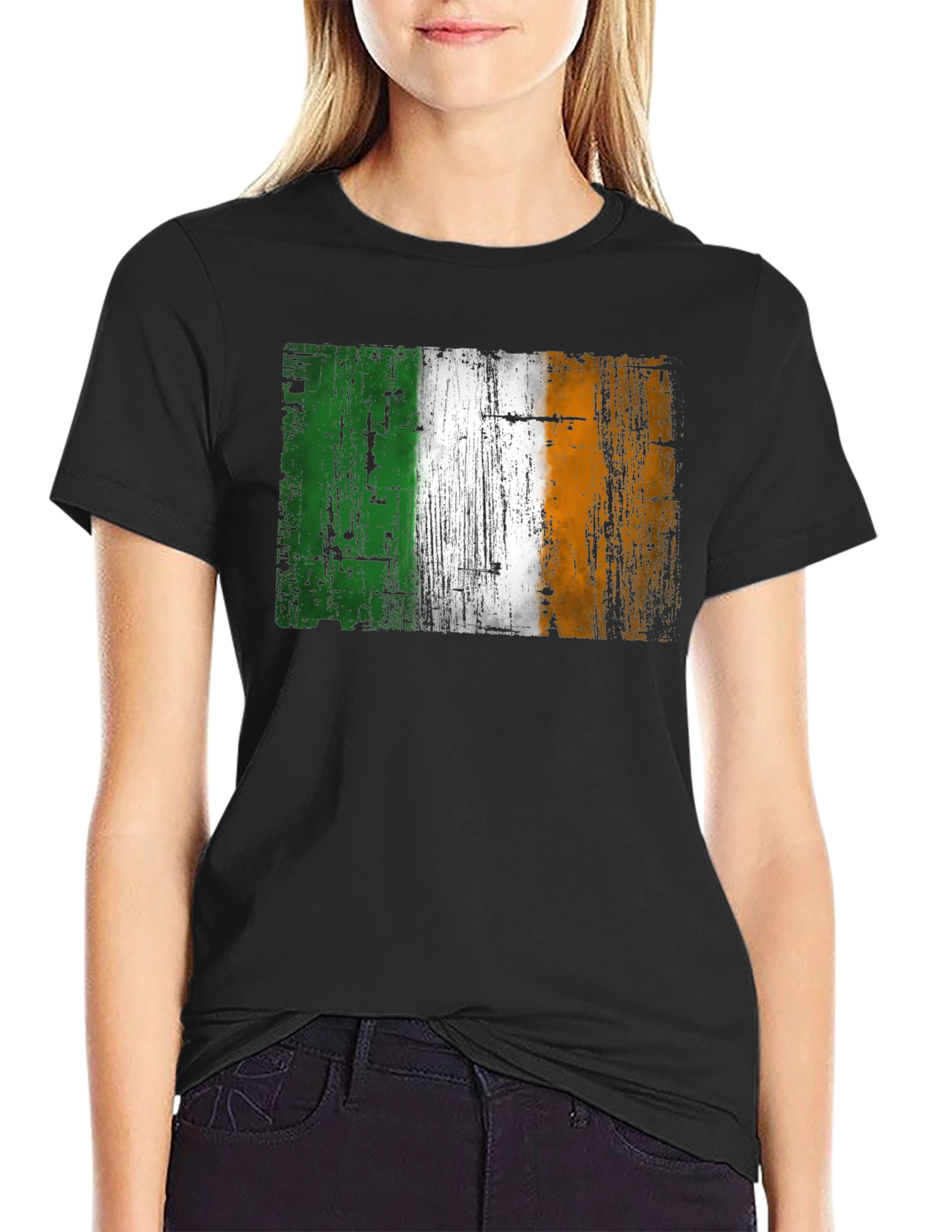 Irish Flag Grunge T-Shirt - Ireland Pride Tee
